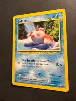 2000 Pokemon Neo Revelation Goldeen 45 /64 Clay Art YUKA MORII - Image 3