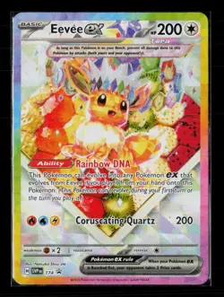 Pokemon 2025 Scarlet & Violet Prismatic Evolutions Eevee EX #SVP EN 174 - Image 1