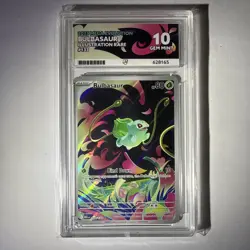 Pokemon Bulbasaur Mega Evolution 133/132 IR Ace Grade 10 - Image 1