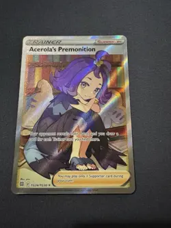 Pokemon TCG Acerola's Premonition Full Art Holo Card TG24/TG30 Brilliant Stars - Image 3