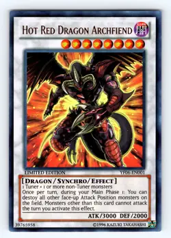 Yugioh Hot Red Dragon Archfiend YF06-EN001 Ultra Rare - NM 💎 - Image 1