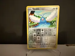 2020 Pokemon TCG Swablu 048 Champion's Path Reverse Holo Card NM+ - Image 1