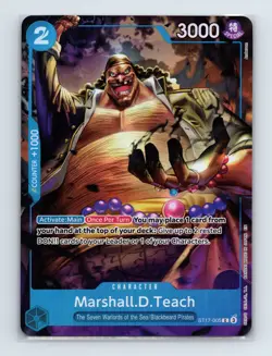 Marshall D. Teach - One Piece TCG ST17-005 Seven Warlords of Sea Set ENG - Image 1