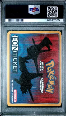 2003 Pokemon e Card Promo SS Tidal EON Ticket PSA 5 - Image 2