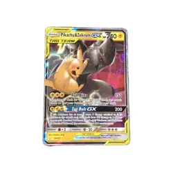 Pikachu & Zekrom GX 33/181 Sm-Team Up Holo Tag Team Pokemon Card - Image 2