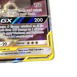Pikachu & Zekrom GX 33/181 Sm-Team Up Holo Tag Team Pokemon Card - Image 5