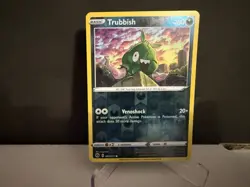 2020 Pokemon TCG Trubbish 043 Champion's Path Reverse Holo Card NM+ - Image 1