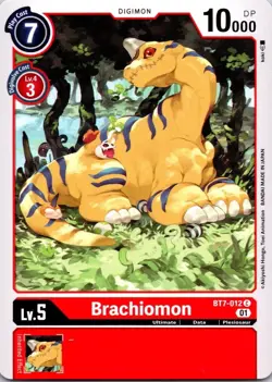 Brachiomon BT7-012 Black Common Ultimate Digimon CCG Card - Image 1