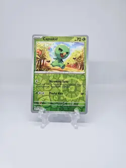 028/198 CAPSAKID | COMMON REVERSE HOLO | SCARLET & VIOLET POKEMON CARD - Image 1
