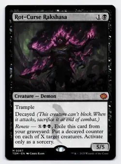 Rot-Curse Rakshasa [0087] TDM Mythic Non-Foil [MTG Card English] - Image 1