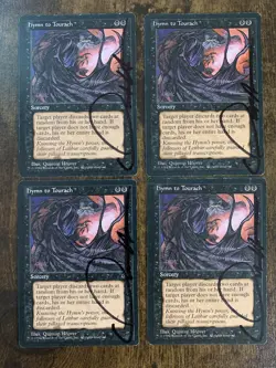 Hymn To Tourach Signed Quinton Hoover 4x Play set Mtg RARE Fallen Empires - Image 1