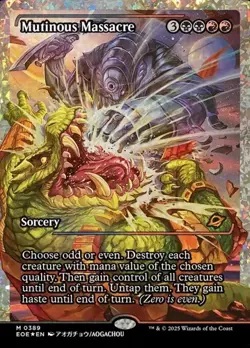 Mutinous Massacre - Fracture Foil Showcase EOE NM MTG - Image 1