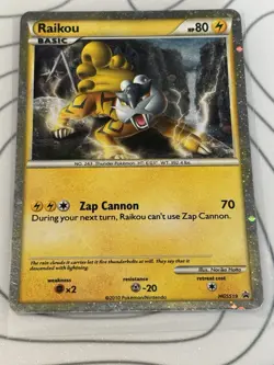 Raikou HGSS19 Holo Promo Edition Pokemon Card - Image 1