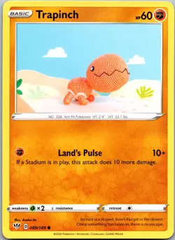 Trapinch 089/189 - SWSH03: Darkness Ablaze Pokemon NM - Image 1