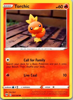 Torchic 022/189 - SWSH03: Darkness Ablaze Pokemon NM - Image 1