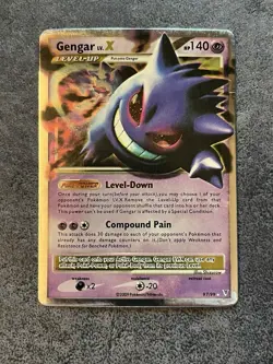 Gengar LV.X Arceus Holo Level-Up 97/99 English Ultra Rare 2009 - Image 1
