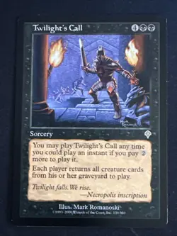 1x Twilight's Call (130) Invasion LP MTG Magic the Gathering x1 MKE - Image 1