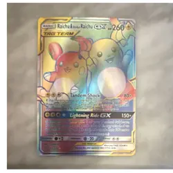 The Pokemon Company Raichu & Alolan Raichu GX 241/236 Full Art Holo English - Image 1