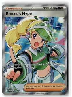 Emcee's Hype 220/182 Ultra Rare Destined Rivals Pokemon NM b3 - Image 1
