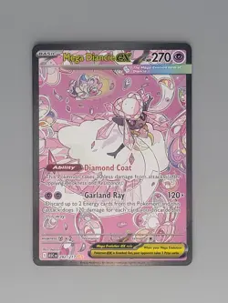 Pokemon TCG Mega Diancie EX 282/217 Ascended Heroes Secret Rare Full Art Holo - Image 1