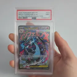 2025 POKEMON MEP EN-ME MEGA CHARIZARD X EX #23 BLACK STAR PROMO PSA 9 - Image 4