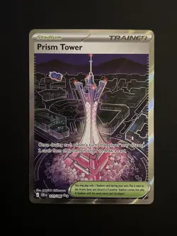 🌟Prism Tower 111/086 Pokemon Me04: Chaos Rising Holo Ultra Rare Near Mint - Image 1