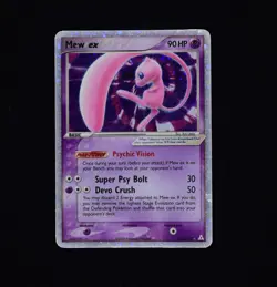 Pokemon TCG Mew ex 100/110 EX Holon Phantoms Holo Rare 90 HP Basic (2006) - Image 2