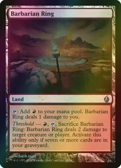 MTG Barbarian Ring Foil ** Premium Deck Series: Fire and Lightning ** English - Image 1