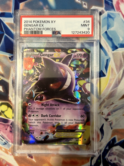 Pokemon Gengar EX 34/119 Phantom Forces PSA 9 - Image 1