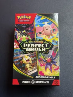 Pokemon TCG Mega Evolution-Perfect Order Booster Bundle (6 Packs) New Sealed - Image 1