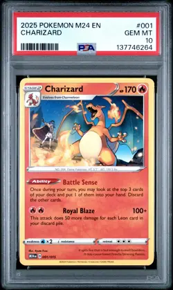 2025 POKEMON M24 EN-MCDONALD'S COLLECTION #001 CHARIZARD PSA 10 - Image 1