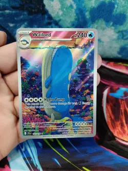 2 Pokemon TCG SV-Journey Together Wailord #162/159 Illustration Rare, Japanese - Image 4