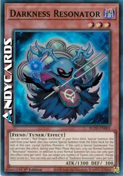 DARKNESS RESONATOR • (Diapason Oscurita) • Super R • BLZD EN001 • 1Ed • Yugioh! - Image 1
