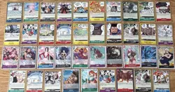 One Piece Card Character And Events Card Lot. 39 Total Rare’s, Uncommon And More - Image 1