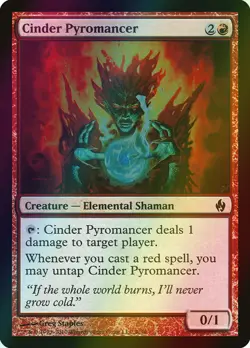 MTG Cinder Pyromancer Foil ** Premium Deck Series: Fire and Lightning ** English - Image 1