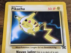 Pokemon Wotc Black Star Promo # 4 Dutch Movie Promo Pikachu Error card*read* - Image 2