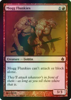 MTG Mogg Flunkies Foil ** Premium Deck Series: Fire and Lightning ** English - Image 1