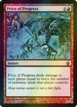 MTG Price of Progress Foil ** Premium Deck Series: Fire and Lightning ** English - Image 1