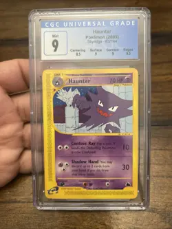 CGC 9 MINT Haunter 2003 Skyridge 63/144 Pokemon Card - Image 1