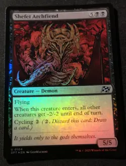 Shefet Archfiend - Foil - DFT - MTG - EN - NM - 0104 - Image 1