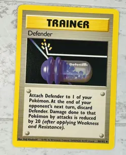 Defender - 80/102 Trainer - Uncommon Base Set - Pokemon Card 1999 - NM - Image 1
