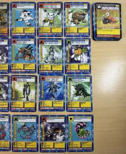 Vintage Base Set Digimon Cards From 1999 Over 50 Cards Including First Editions - Image 2