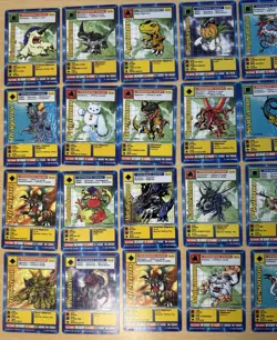 Vintage Base Set Digimon Cards From 1999 Over 50 Cards Including First Editions - Image 5