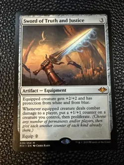 Sword of Truth and Justice Modern Horizons Regular. Near Mint, MTG - Image 1