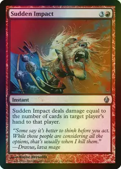 MTG Sudden Impact Foil ** Premium Deck Series: Fire and Lightning ** English - Image 1