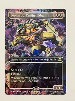 Leonardo, Cutting Edge (Borderless) Teenage Mutant Ninja Turtles Foil - Image 1