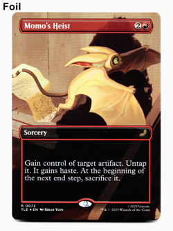 Momo's Heist (Borderless FOIL) Avatar: The Last Airbender: Eternal-Legal MTG - Image 1