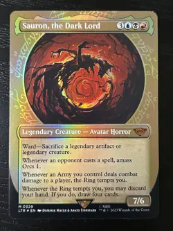MTG Sauron, the Dark Lord (Showcase) Lord of the Rings Foil #329 - Image 1