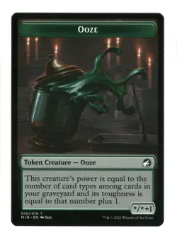Ooze Token 10 Token Innistrad: Midnight Hunt Magic: The Gathering Near Mint - Image 1