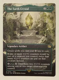 The Earth Crystal Borderless - Final Fantasy MTG - Image 1